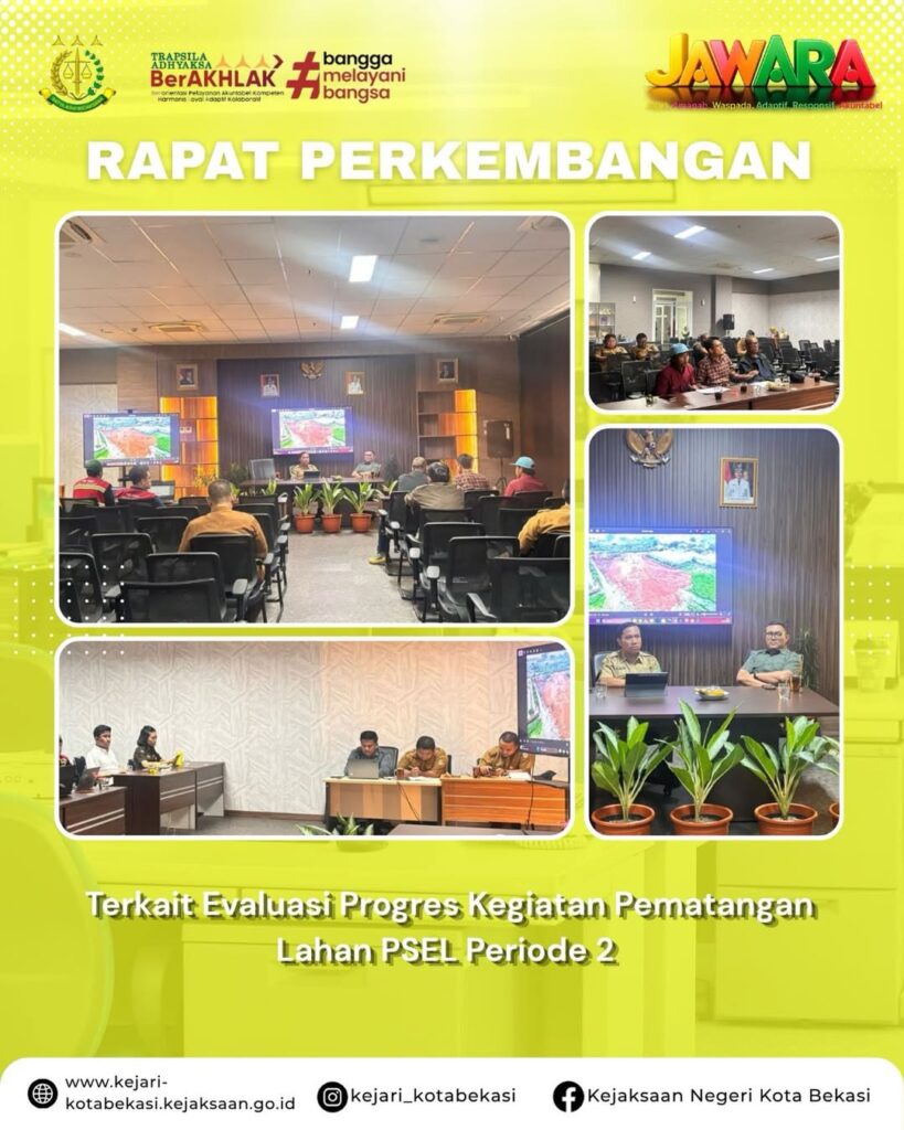 Progres Go Rapat Evaluasi Progres Kegiatan Pematangan Lahan Pengolahan Sampah ...